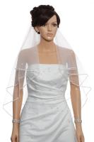2T 2 niveles cinta borde centro boda novia velo de novia con cuentas 2025 - details 0