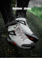 Zapatos de senderismo de cuero de alta calidad para hombre, botas de acampada resistentes al desgaste para exteriores, zapatos de Trekking, zapatillas de caza y escalada - details 4