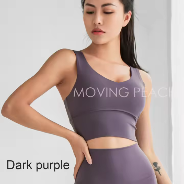Camiseta sin mangas deportiva con almohadillas para mujer, Top de Fitness a prueba de golpes, BVG - 1