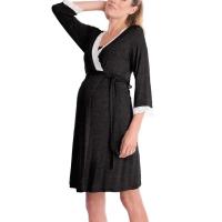 Moda Algodón Spandex Pijama Conjunto Triple Corte Manga Encaje Patchwork Vestidos de Maternidad - details 4