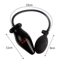 Tapón Anal expandible para adultos, masajeador de silicona, Juguetes sexuales para mujeres y hombres, tapón Anal inflable para patio trasero - details 3