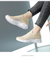 Nuevas zapatillas de deporte de punto transpirables para mujer, zapatos para correr informales antideslizantes - details 17