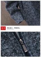 Cardigánes de Punto para Hombres en Invierno Cuellos Elevados, Gruesos, Moda Casual - details 19