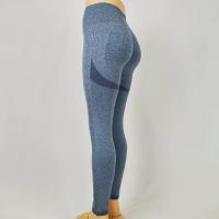 Pantalones delgados de yoga para mujer deportivos sin costuras de cintura alta elásticos y sólidos para gimnasio y correr secado rápido tipo de pantalones de entrenamiento material de exterior y de forro de nylon - details 27