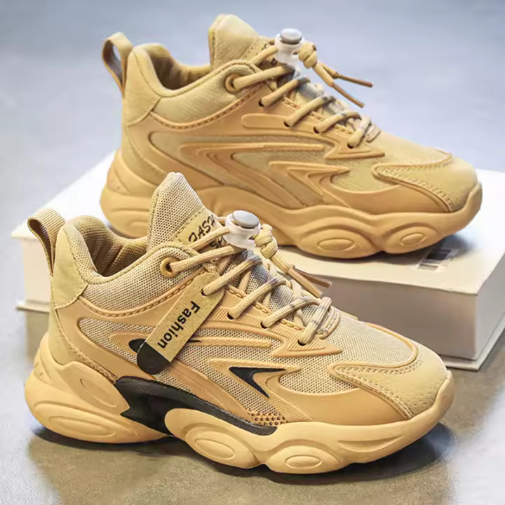 Nuevos zapatos de papá de moda para niños zapatillas para correr de primavera para niños medianos y mayores - 1