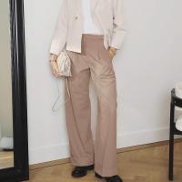 Moda coreana para mujer Pantalones cargo de pierna ancha de cintura alta - details 8