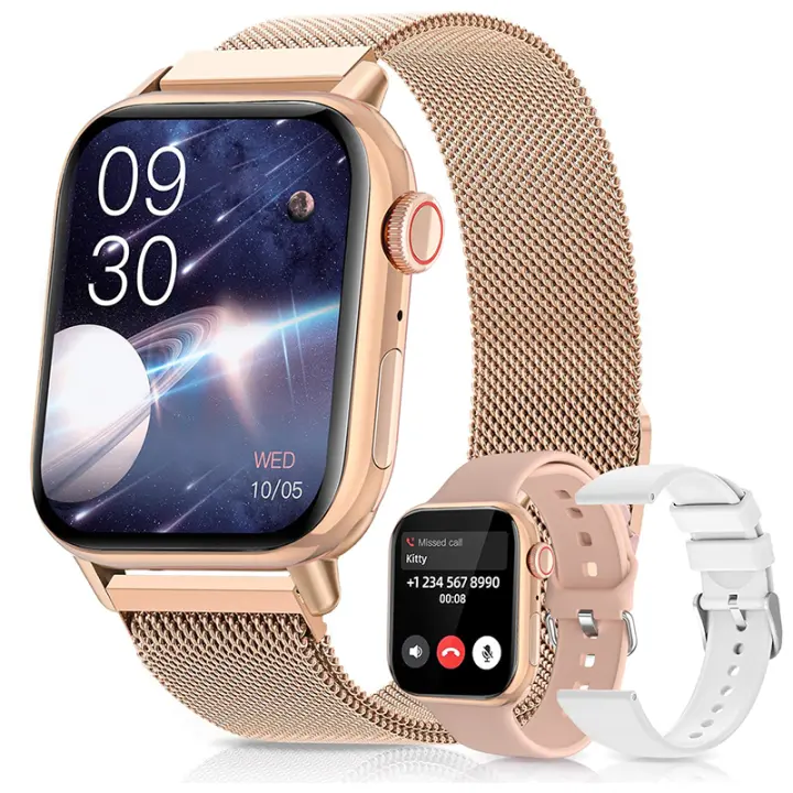 Reloj inteligente Ultra 9 para mujer, serie NFC, BT, resistente al agua, pantalla de 2025 pulgadas, exquisitos regalos, esfera de reloj personalizada, 2,05 - 1