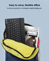 Teclado inalámbrico Bluetooth español y francés Azerty, ruso y coreano para iPad, Mac, PC, tableta, teléfono móvil, portátil y ratón Mini con N - details 4