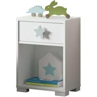 Blanca con Estrella Azul-Gris, 56x40x33cm (Alto x Ancho x Fondo), Dormitorio Infantil, Molo Sweet - details 0