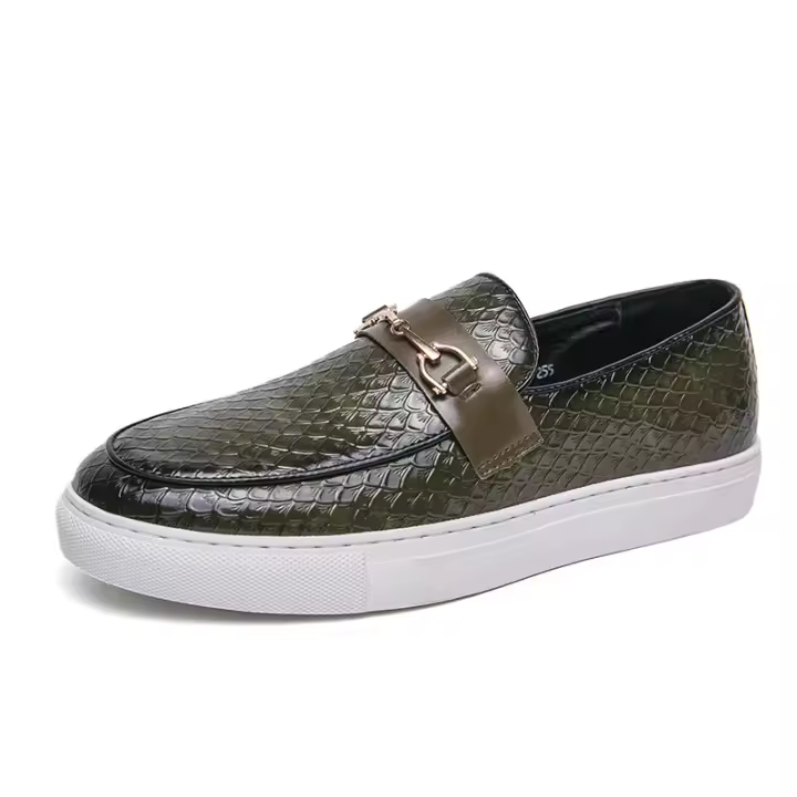 Zapatos de cuero de pasarela de moda, zapatos casuales de negocios con personalidad para hombres - 1