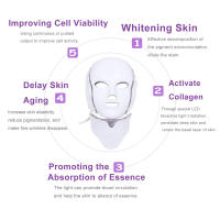 Máscara con Luz Led para Cuidado Facial, Mascarilla para Cara y Cuello, Dispositivo para Terapia Antiacné Blanqueamiento Rejuvenecimiento de la Piel, Máquina de Tratamiento con 7 Colores - details 1