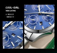 Reloj para hombre Reloj para hombre de negocios a la moda Tres ojos Seis agujas Aleación Calendario luminoso Reloj para hombre - details 5