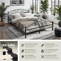 Cama de Boda Romántica y Estable Estructura de Cama de Madera Base de Cama Resistente - details 3