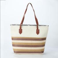 Bolsa de playa a rayas 2024, bolso de hombro para las axilas, bolso de lona informal de gran capacidad. - details 36