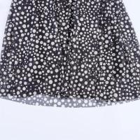 Vestido largo casual sin espalda con cuello halter de lunares 2025, novedad de verano, con dobladillo suelto para mujer - details 4