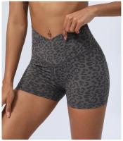 Shorts Deportivos de Cintura Alta para Yoga y Estiramiento Material de Nylon Hechos en China - details 5