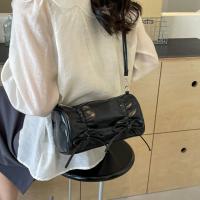Bolso de mano con lazo plisado para niña, bolso de hombro con pajarita de Balletcore de estilo coreano, bolso de compras Y2K de cuero PU - details 11