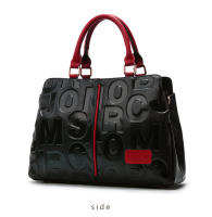 Bolso de mano de cuero genuino para mujer, bolso de mano de lujo con letras en relieve, monedero grande a la moda con asa superior - details 8