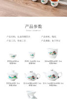 Juego de Kung Fu de Jade gordo de oveja para el hogar, cubierta de té de porcelana blanca Dehua, tazón, tetera, taza de té, caja de regalo de cerámica - details 2