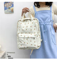 Mochila escolar fresca para mujer, literaria y artística, versátil, con flores informales, para niña y estudiante, novedad de 2024 - details 8