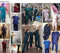 Exfoliante médico, bata quirúrgica de enfermería, exfoliante elástico de alta calidad, uniforme de color sólido para atención médica, ropa de trabajo al por mayor, unisex - details 0