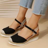 Sandalias de tacón de cuña para mujer, zapatos de verano - details 4