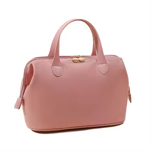 Neceser de gran capacidad para mujer, neceser de viaje impermeable de cuero portátil, bolsa de almacenamiento de cosméticos - 1