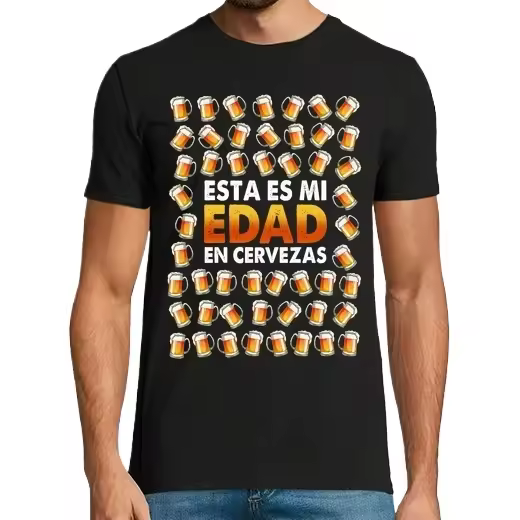 50 Cervezas Regalo Cumpleaños 50 Años Cerveza Alcohol Graciosa Camisetas CERVEZA,Pack Regalo Camiseta Personalizada - 1