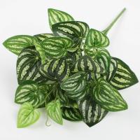 Nuevas 7 cabezas de plantas verdes artificiales 33cm plantas falsas simuladas hojas verdes de plástico decoración de boda - details 5