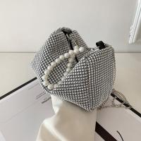 Bolso de mano de gran capacidad con diamantes de imitación, bolso de hombro para teléfono móvil, bolso cuadrado pequeño, bolso de cosméticos, bolso de almohada, bolso de hombro para mujer - details 30