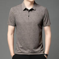 Polo de Seda de Hielo de Alta Elasticidad Camiseta de Manga Corta para Hombres - details 2