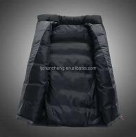 Chaqueta de invierno gruesa sin mangas con diseño de burbujas, chaleco corto de concha suave marrón para hombre de talla grande - details 5