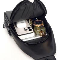 Bolso de hombro impermeable para hombre, bolso cruzado con USB - details 11
