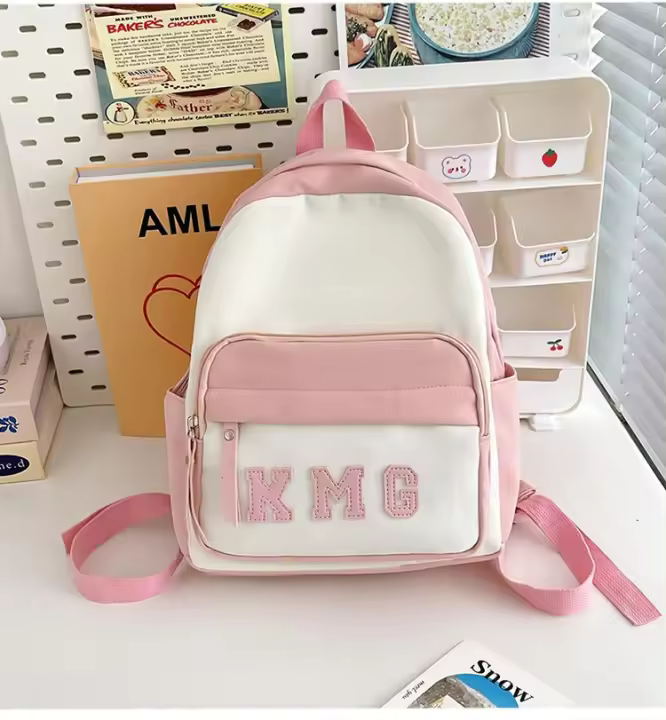 mochila, viaje, mochila, chica, estudiante universitaria, salir, excursión de primavera, chica, bolso pequeño, compras - 1