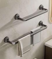Toallero de instalación de presión negativa al vacío para baño, montado en la pared, gran espacio, espacio ventilado, aluminio, a prueba de herrumbre - details 5
