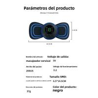 Mini pegatina de masaje masajeador Cervical masajeador de hombros y cuello EMS pegatina de masaje inteligente de pulso portátil 8 modos - details 0