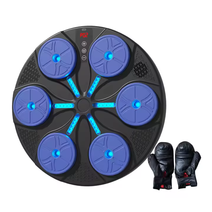 Máquina de Boxeo musical relajante para adultos, objetivo de pared de Boxeo musical de montaje en pared Con 1 par de Guantes De Boxeo para adultos ZP - 1