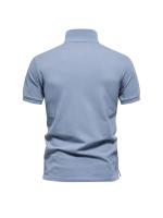 Polo de algodón 100% con logotipo bordado, transpirable y de larga duración - details 8