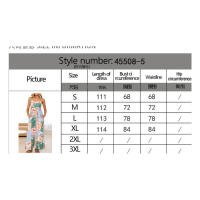 2025 Primavera/Verano nuevo vestido de tirantes de estilo festivo colorido estampado de cintura alta para mujer - details 8