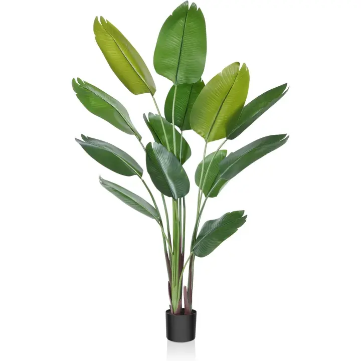 Plantas Artificiales 180 cm Planta Artificial Grande en Maceta para Interior Exterior Casa Hogar Oficina Jardín Decorativas Moderna（1 Paquete） - 1