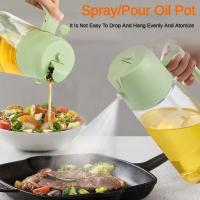 Botella dispensadora de aceite en aerosol 2 en 1, herramienta de cocina integrada con boquilla, 470ml - details 2