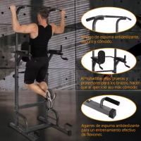 ESTACIÓN DE FITNESS, TORRE DE TRACCIÓN, MULTIFUNCIÓN, GRUPO DE PESAS, ENTRENAMIENTO EN CASA, ACERO DE ALTA CALIDAD, ENVÍO DESDE EUROPA, PESO SOPORTABLE 200KG - details 4