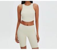 Chaleco de Yoga sin Costuras Ropa Deportiva Transpirable para Mujeres Ideal para Entrenamiento y Correr Material de Nylon Hecho en China - details 4