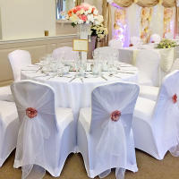 Fundas elásticas de LICRA para silla de boda, cubierta Universal para restaurante, banquete, Hotel, comedor, fiesta, 2 estilos, 10 piezas - details 7