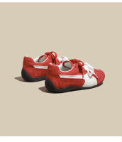 Cuero Ankola rojo casual zapatos de entrenamiento moral Forrest Gump zapatos nuevo retro cordones color coincidencia de cuero casual zapatos de mujer - details 22