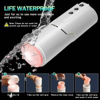 Embalaje privado Sexy automático usable masturbación copa telescópica giratoria masturbador masculino mamada vagina vibrador adultos juguetes sexuales para hombre - details 11