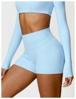 Pantalones Cortos de Cintura Alta de Yoga Ouwu Anti-Esqüí, Ideal para Ciclismo, Correr, Entrenamiento Intenso, Gimnasio Ropa Deportiva para Mujeres - details 22