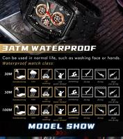 Reloj deportivo de carreras de lujo para hombre, esfera esqueleto de barril, resistente al agua, luminoso, reloj de pulsera para exteriores, reloj de negocios para hombre - details 14