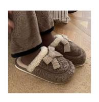 Zapatillas de algodón sucias antideslizantes de invierno a la moda Ins de estilo coreano, plantilla de felpa, nuevo hogar, dormitorio, parejas - details 7