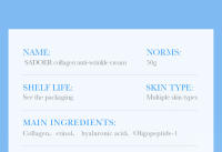 SADOER vitamina C crema Facial de colágeno reafirmante hidratante brillo crema Facial hidratante cremas de día belleza cuidado de la piel Facial - details 8